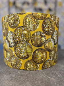 Golden Disco Ball Drum lampshade