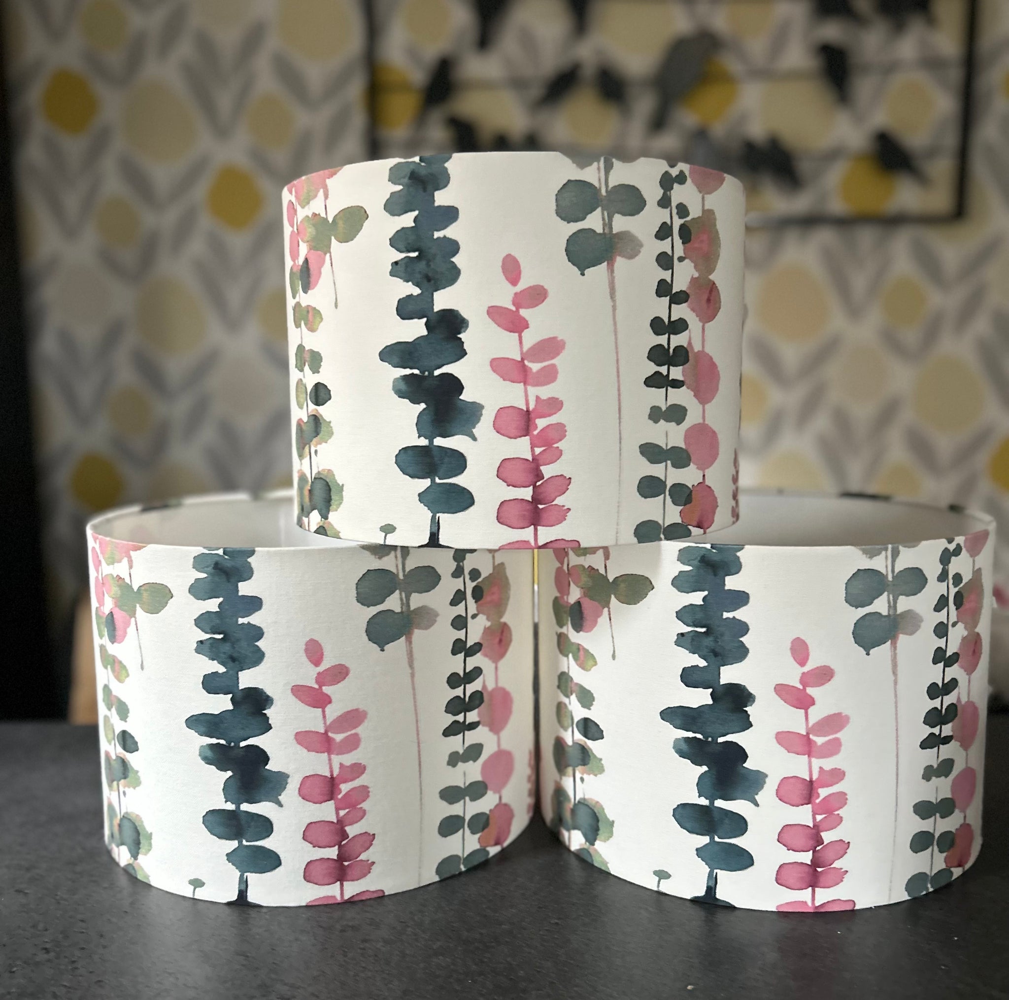 Santa Maria Pink Flamingo drum lampshade/pendant shade. 20cm,30cm,40cm.