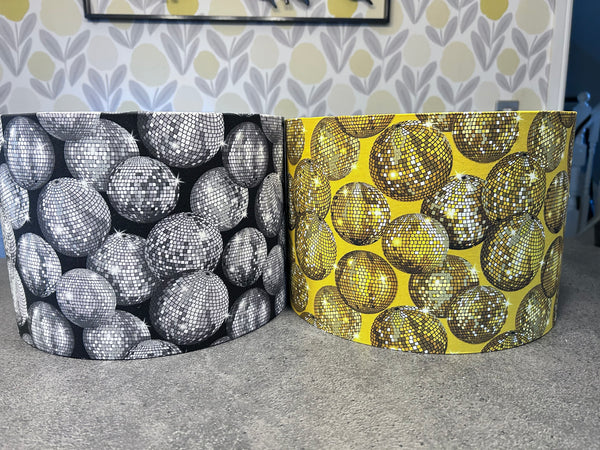 Golden Disco Ball Drum lampshade