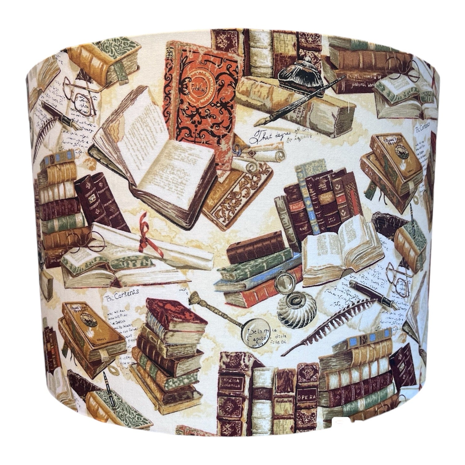 The Library Drum lampshade