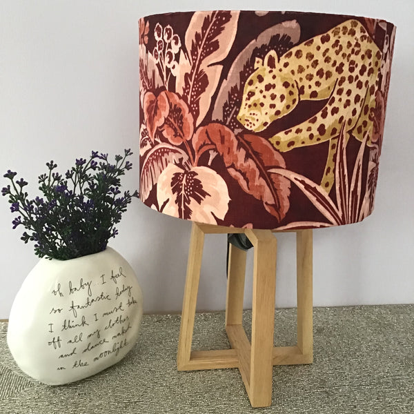 Leopard design lampshade/pendant shade. 20cm , decor, Lamp