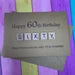 60th Scrabble Birthday Card