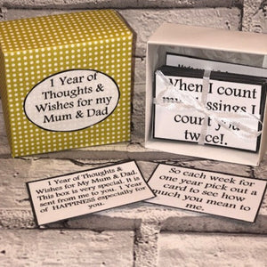 A Year of Wishes for my Mum & Dad