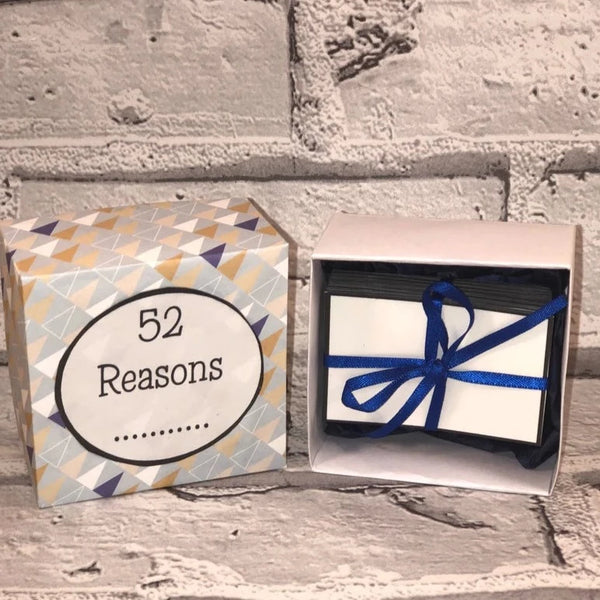 52 Reasons or 1 Year of ~ 52 blank cards, Make your own