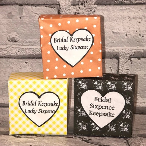 Bridal Keepsake Lucky Sixpence