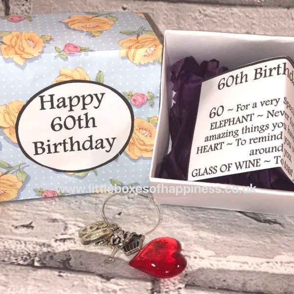 60th Birthday Box - Handmade, unique gift. Special Birthday, Coming of Age gift