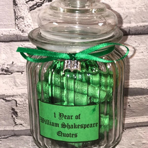 1 year of William Shakespeare quotes, The Bard, Literaturary gift, Romeo and Juliet, Hamlet