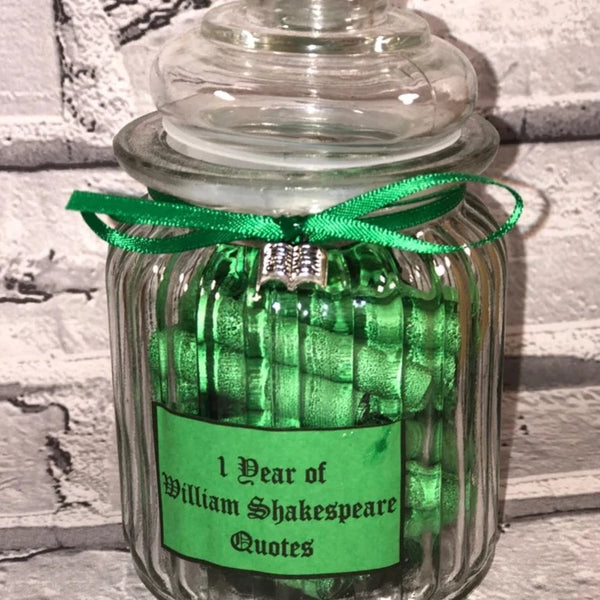 1 year of William Shakespeare quotes, The Bard, Literaturary gift, Romeo and Juliet, Hamlet