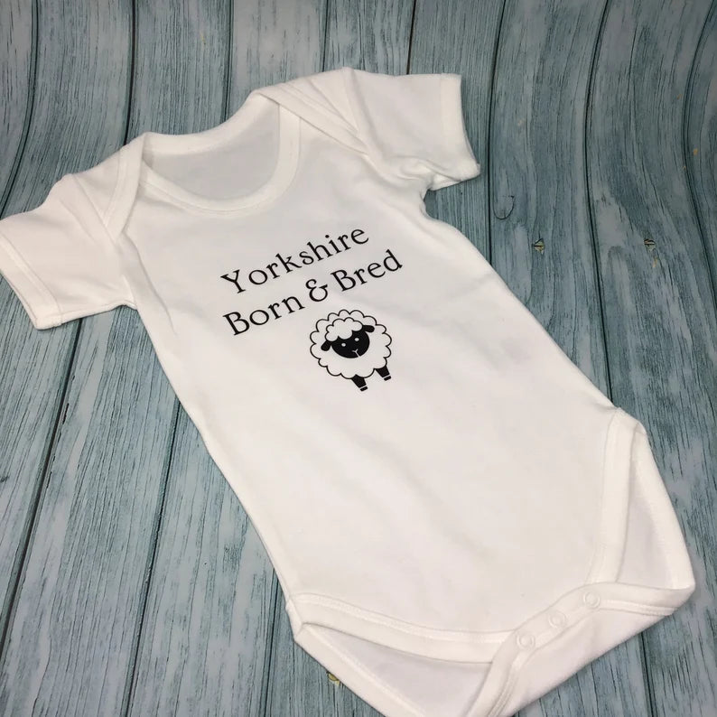 Baby Vest - Yorkshire Born & Bred, Organic Cotton