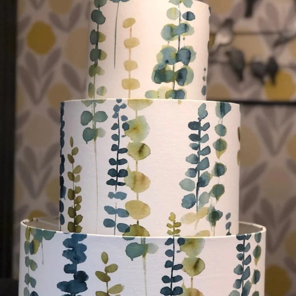 Teal, Blue green drum lampshade/pendant shade. 20cm,30cm,40cm.
