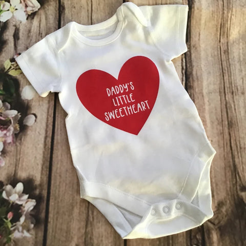 Daddy’s little sweetheart baby vest