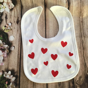 Baby Valentine Heart Bib