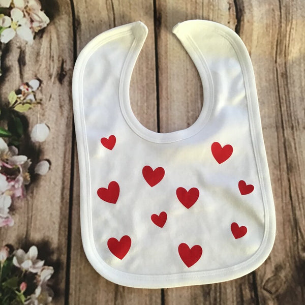 Baby Valentine Heart Bib