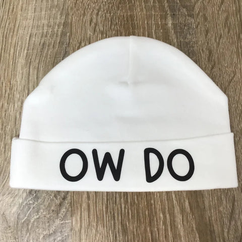 Ow Do Baby Beanie hat. Baby gift, Christmas baby, Yorkshire Baby.