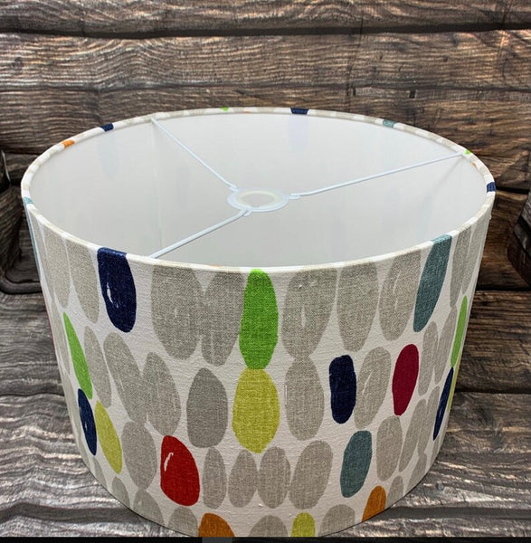 Retro design Drum lampshade/pendant shade. 20cm , decor, Lamp.