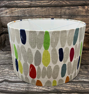 Retro design Drum lampshade/pendant shade. 20cm , decor, Lamp.