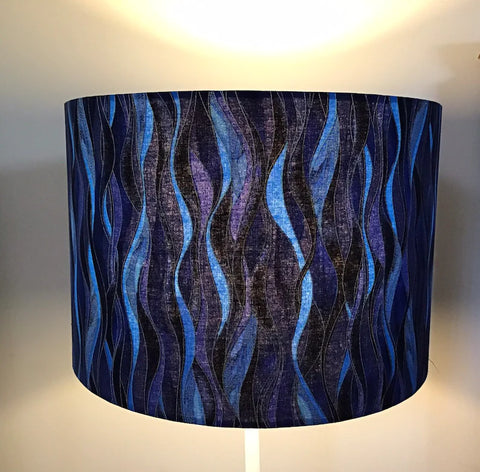 Dancing Dragonfly, blue lampshade/pendant shade. 20cm , decor, Lamp.