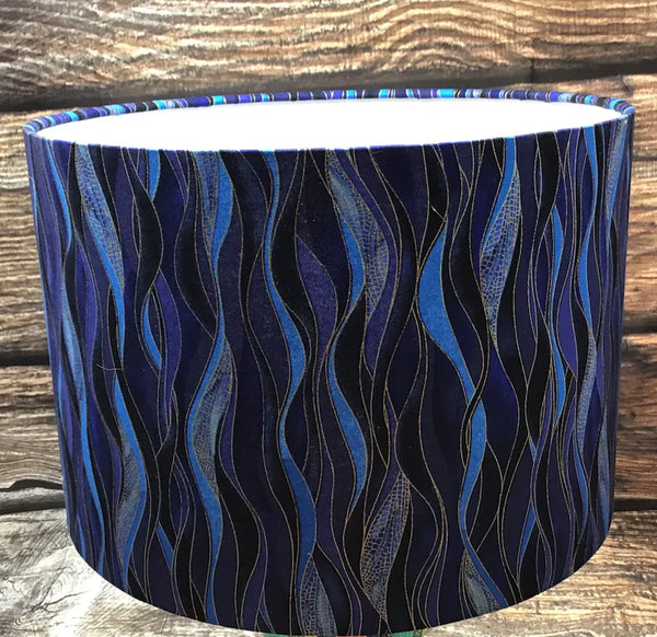 Dancing Dragonfly, blue lampshade/pendant shade. 20cm , decor, Lamp.