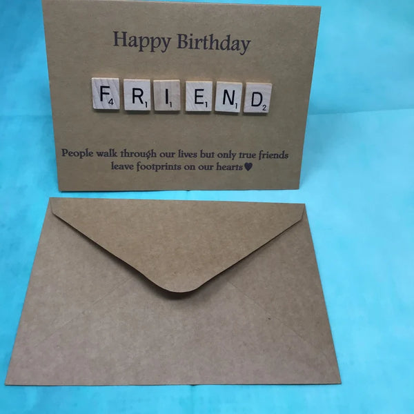 Friend Scrabble Birthday Card