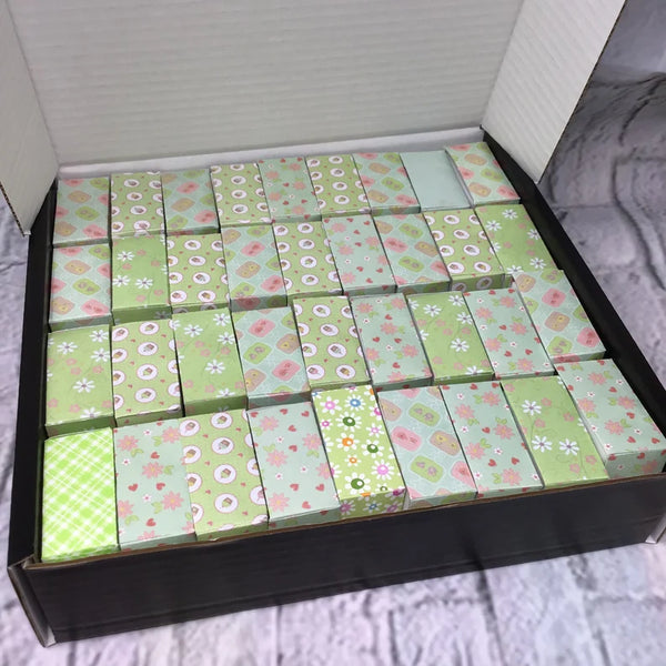 Handmade gift Boxes, Origami boxes, favour boxes, pretty hearts and flower designs.wedding favour, jewellery boxes, 36 boxesboxes