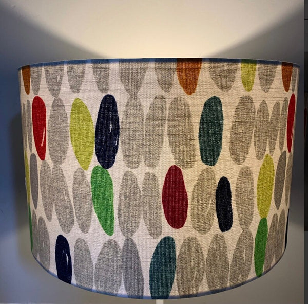 Retro design Drum lampshade/pendant shade. 20cm , decor, Lamp.