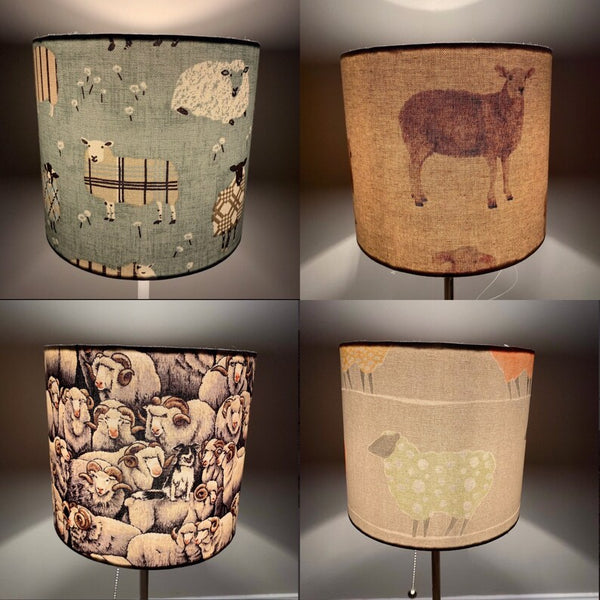 Fawn Sheep Drum lampshade/pendant shade. 20cm,home decor lamp.