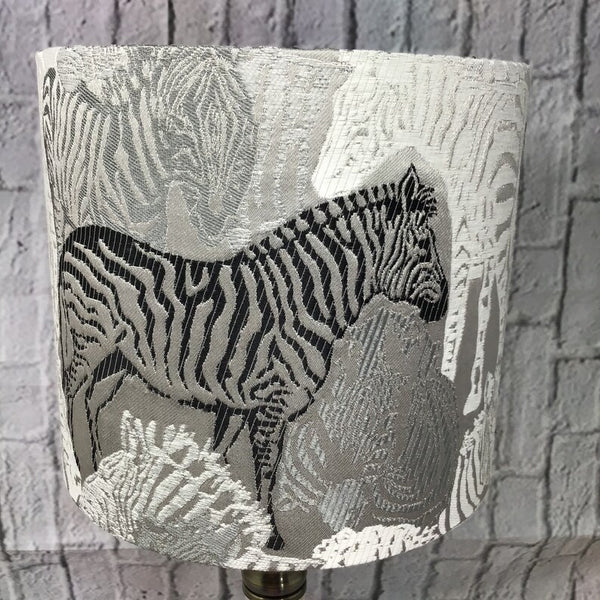 Zebra lampshade/pendant shade. 20cm , decor, Lamp.
