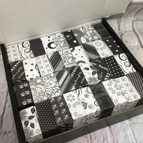 Monochrome Handmade gift Boxes, Origami boxes, favour boxes, designs. wedding favour, jewellery boxes, 36 boxes