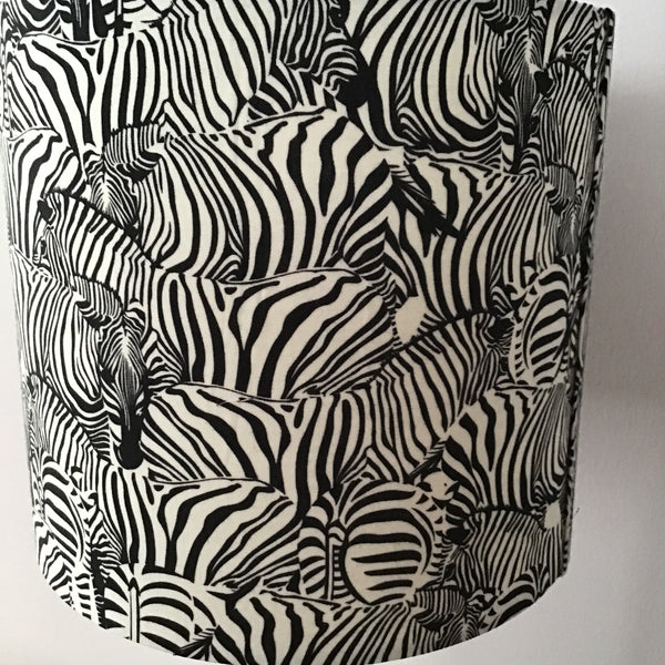 Zebra Drum lampshade 20cm,30cm.