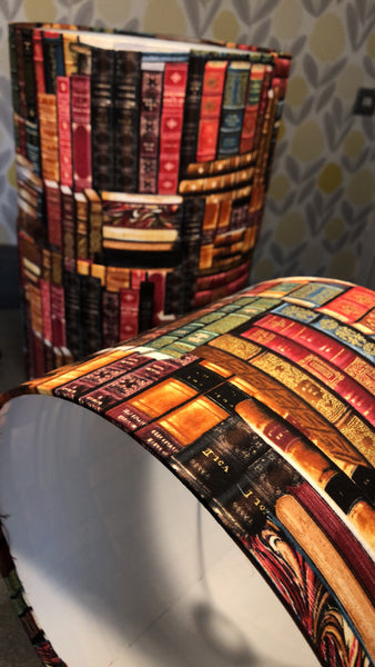 Red Books, books Drum lampshade