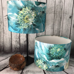 Teal Drum lampshade- Lani Ocean