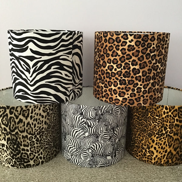 Zebra Drum lampshade 20cm,30cm.