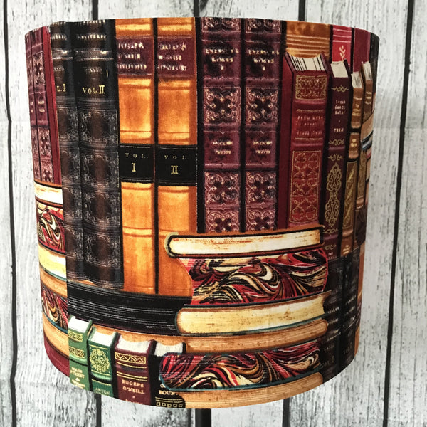 Red Books, books Drum lampshade