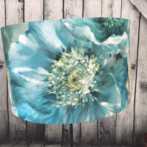 Teal Drum lampshade- Lani Ocean