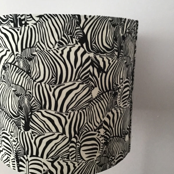 Zebra Drum lampshade 20cm,30cm.