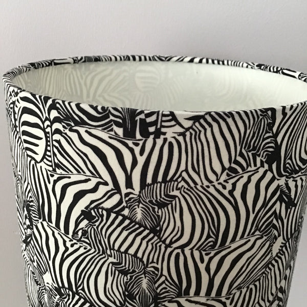 Zebra Drum lampshade 20cm,30cm.