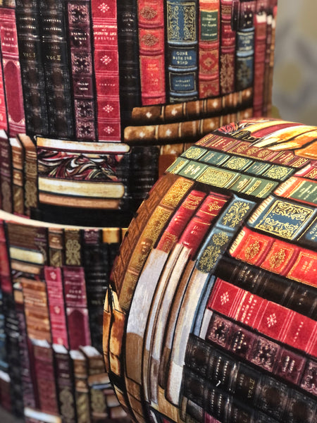 Red Books, books Drum lampshade