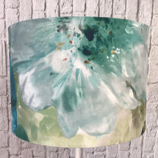 Teal Drum lampshade- Lani Ocean