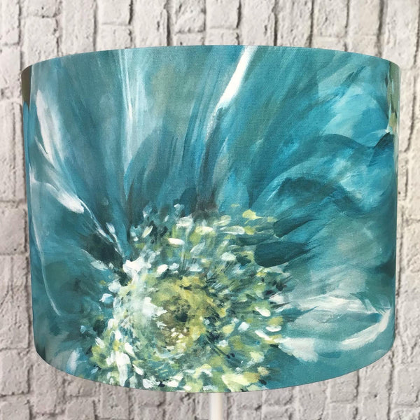 Teal Drum lampshade- Lani Ocean
